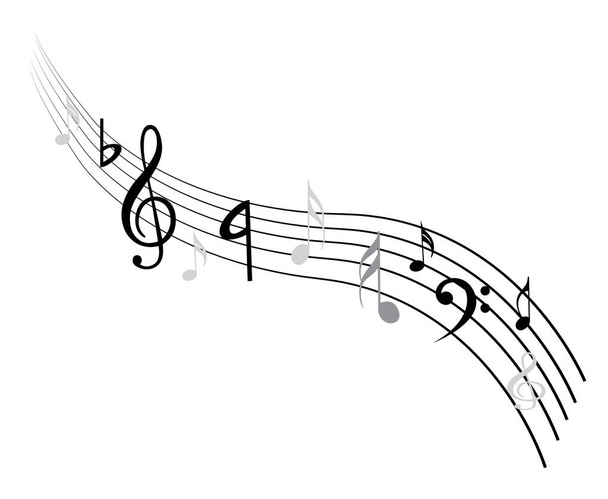 Music Note Background - Vector, Image