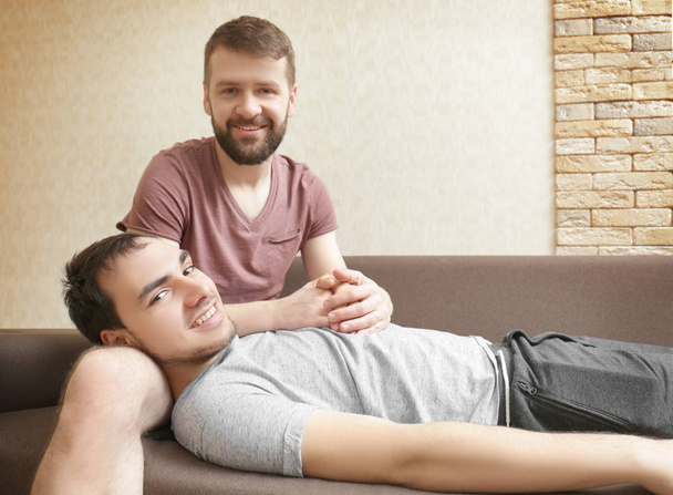 gelukkig gay paar  - Foto, afbeelding
