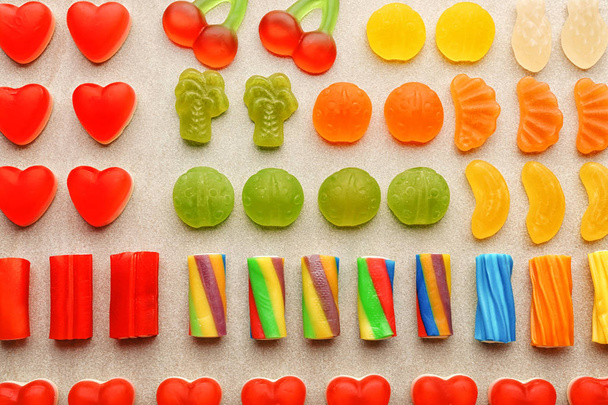 Tasty jelly candies - Fotoğraf, Görsel