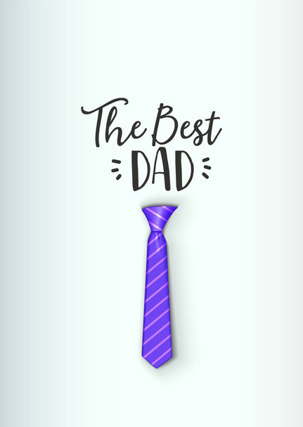 Fathers Day badge design . Sticker, stamp, logo - handmade. With the use of typography elements, calligraphy and lettering - Vector, Image