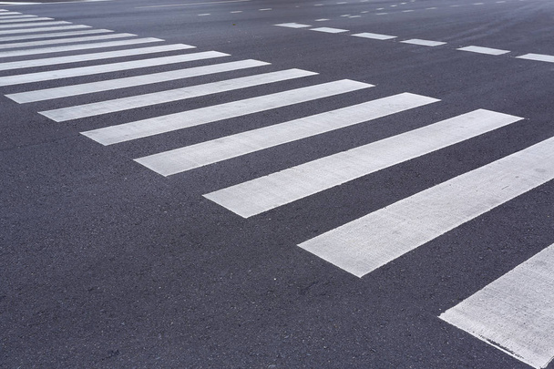 Zebra crossing on the road - Φωτογραφία, εικόνα