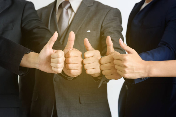 business teamwork show hands with thumb up, very good - Фото, изображение