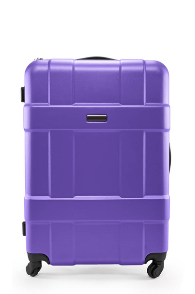 lilac suitcase plastic - Photo, Image