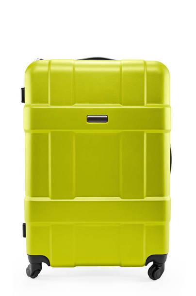 light green suitcase plastic - Φωτογραφία, εικόνα