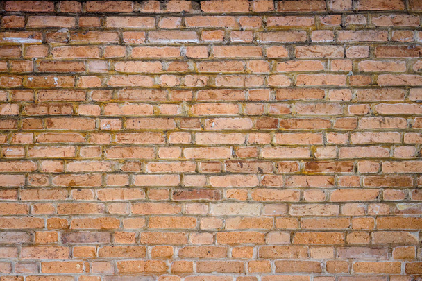 Old clay brick wall background - Fotoğraf, Görsel
