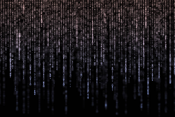digitaler abstrakter Hintergrund, bunte Matrix - Foto, Bild