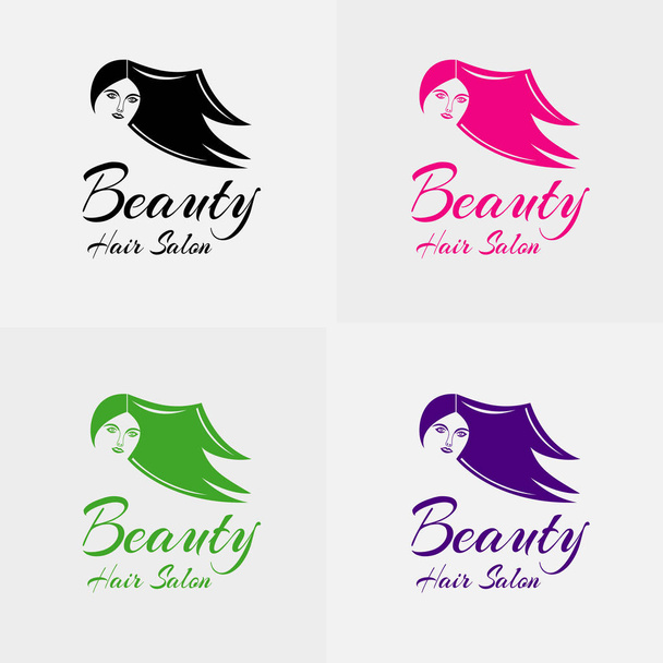 Güzellik kız vektör Logo şablonu - Vektör, Görsel