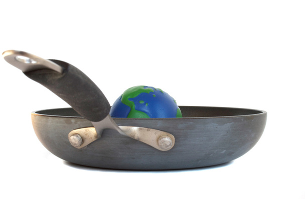 Глобальное потепление - Земля в сковороде
 - Фото, изображение