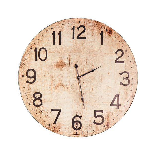 old clock isolated - Photo, Image