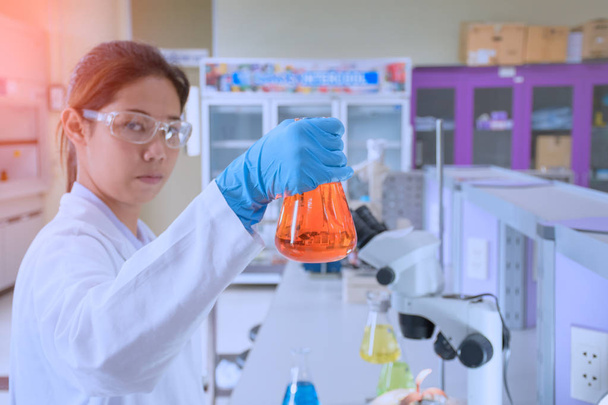 Young scientist working in science laboratory - Photo, Image