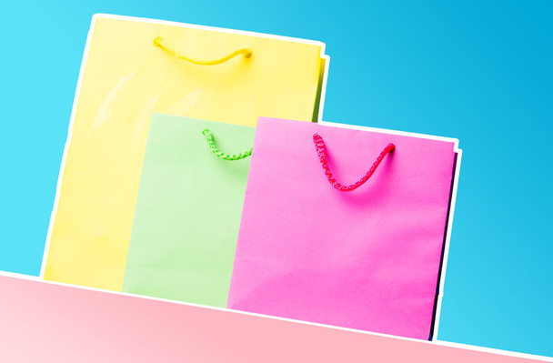 colorful shopping bags - Photo, Image