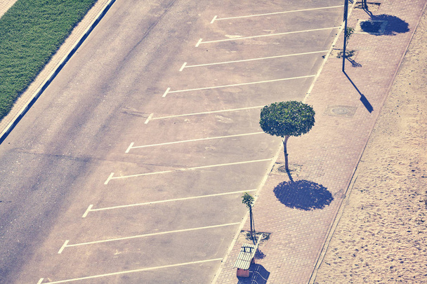 Imagen aérea de un estacionamiento vacío
. - Foto, imagen