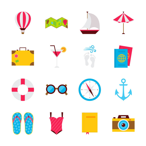 Summer Time Objects - Vector, Image