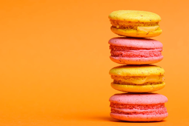 Sweet and colourful french macaroons or macaron - Foto, Bild
