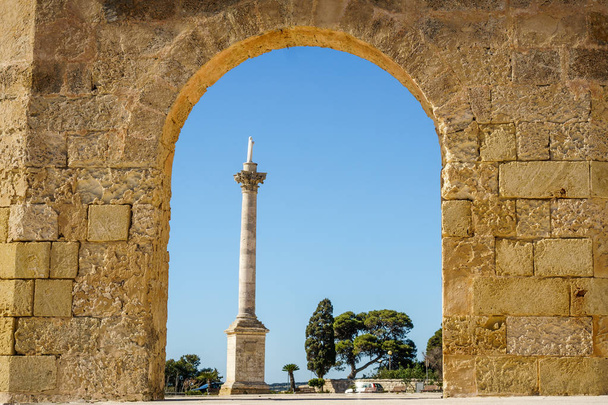 Monument by sanctuary in Leuca, Puglia, Italy - Valokuva, kuva