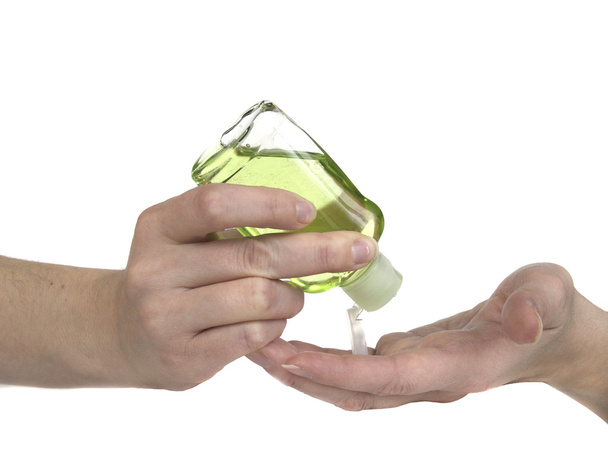 sanitizer χέρι μπουκάλι - Φωτογραφία, εικόνα