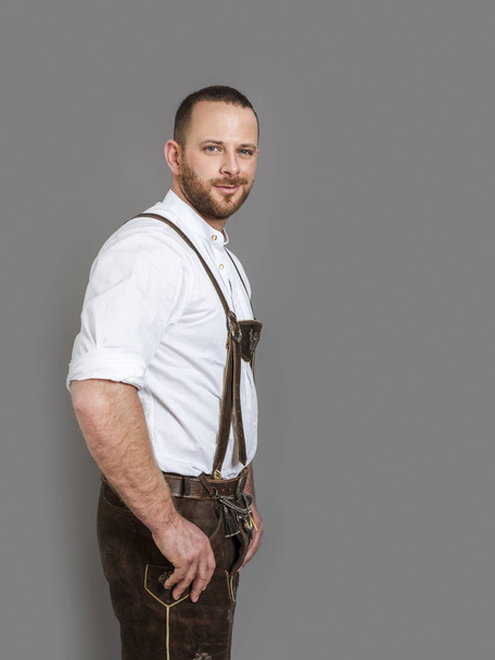 man in bavarian traditional outfit - Foto, Imagen