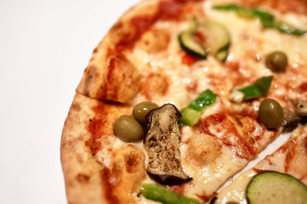 close up of pizza - Foto, Bild