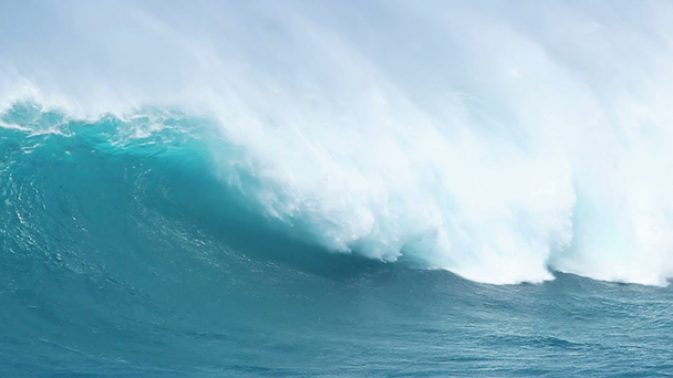 Голубая океанская волна - Кадры, видео