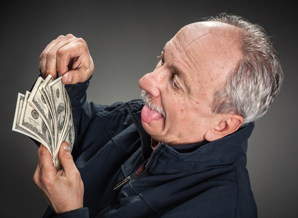 Hombre feliz con dinero
 - Foto, imagen
