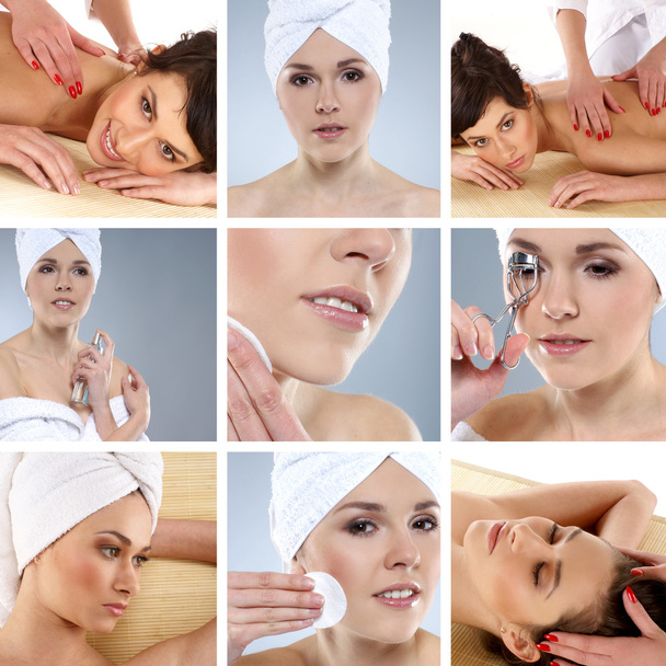 Young, healthy and beautiful woman getting spa treatment - Photo, image