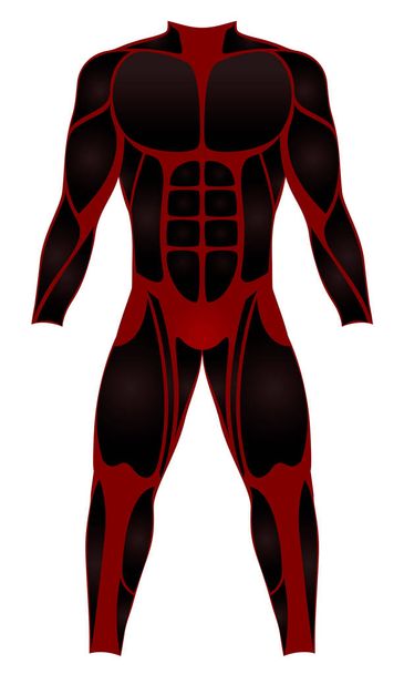 Водолазы надевают красный черный костюм
 - Вектор,изображение