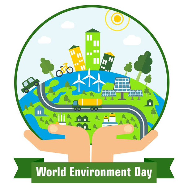 Día Mundial del Medio Ambiente - Vector, Imagen