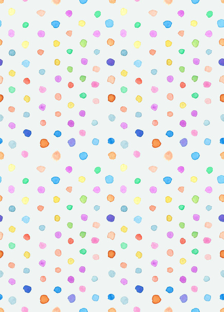 Watercolor hand painted polka point - Photo, Image