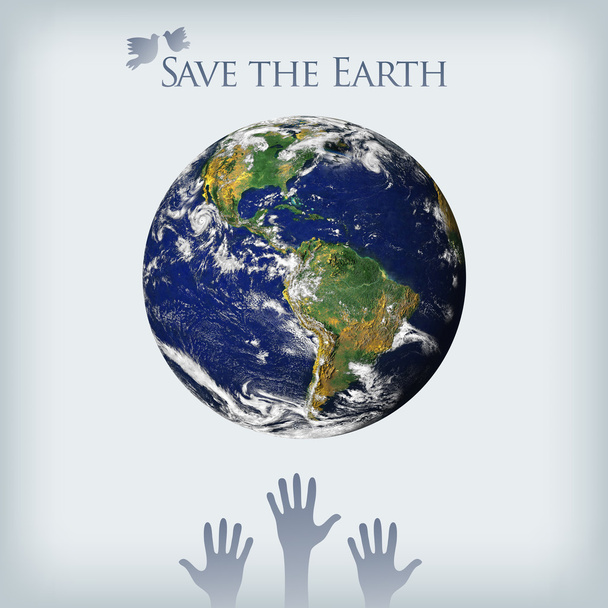 "Konzept "die Erde retten" - Foto, Bild