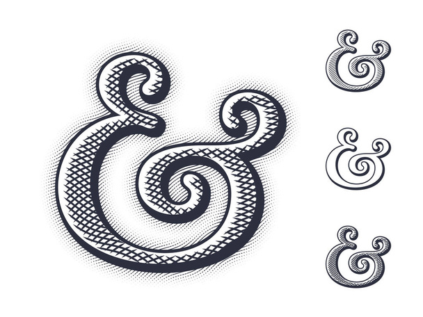 Ilustracja wektorowa ampersand - Wektor, obraz