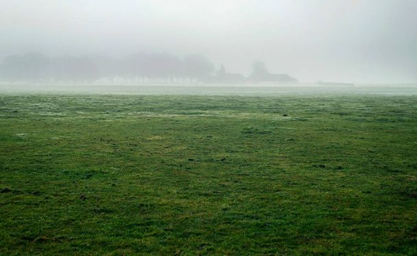 neblige holländische Landschaft  - Foto, Bild