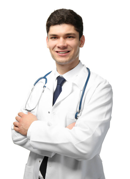 Handsome young doctor - Фото, изображение