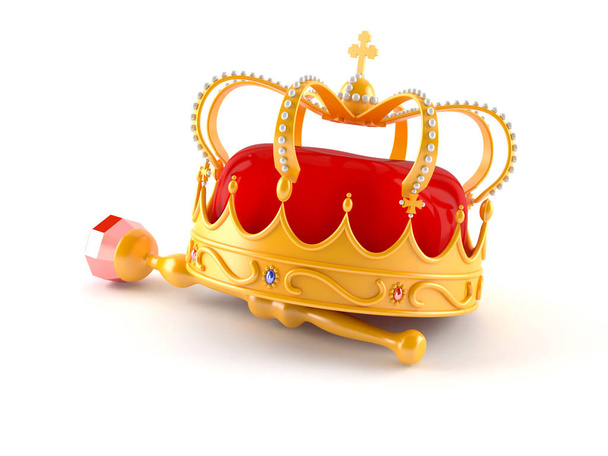 Корона изолирована на белом
 - Фото, изображение