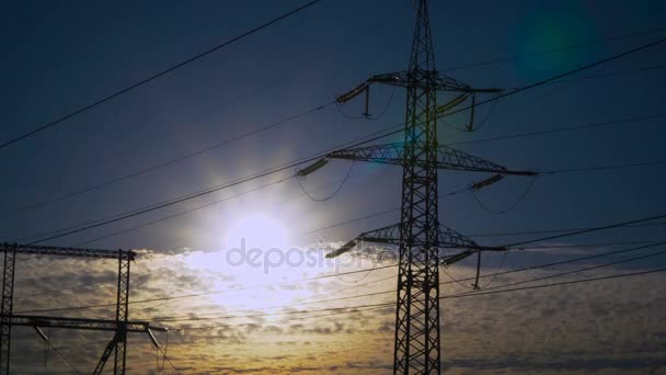 High-voltage power line - Footage, Video