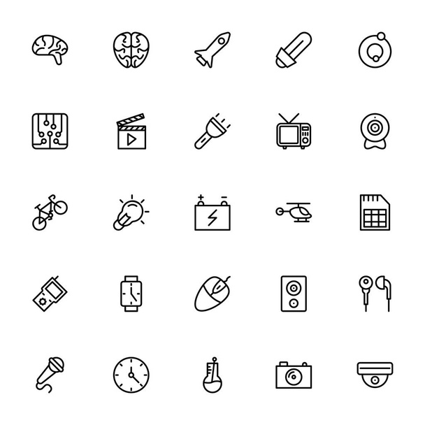 Science and Technology Line Vector Icons 11 - Wektor, obraz