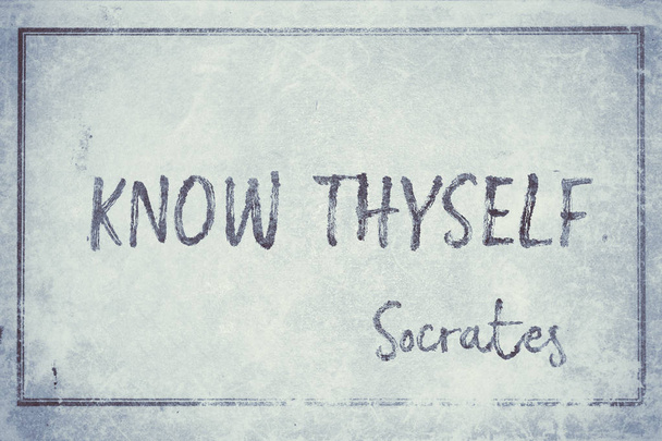 Пізнай себе Сократ блакитний - Фото, зображення