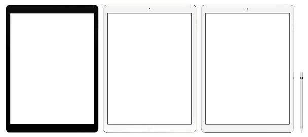 Tablet computer isolated on white background. - 写真・画像