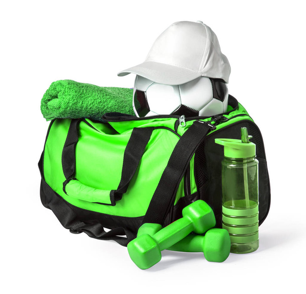Sports bag with sports equipment - Photo, Image