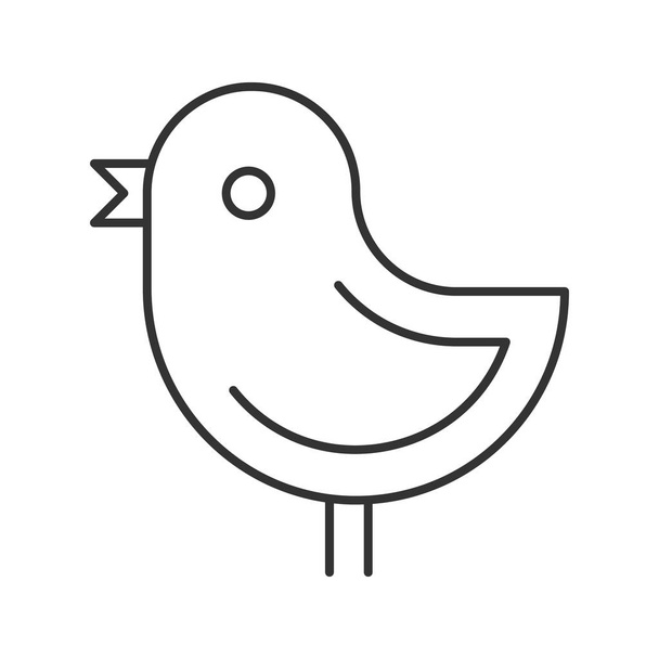 Chicken linear icon - Vetor, Imagem