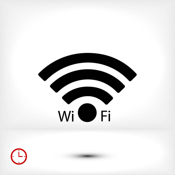 Ícone simples Wi-Fi
 - Vetor, Imagem