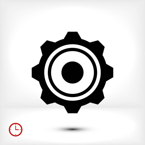gear flat icon  - Vector, Image