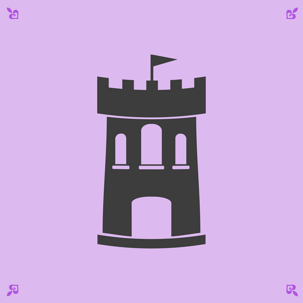 Иконка замка
  - Вектор,изображение