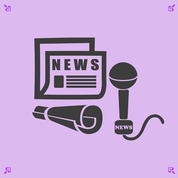 icon of news illustration - Vector, Image