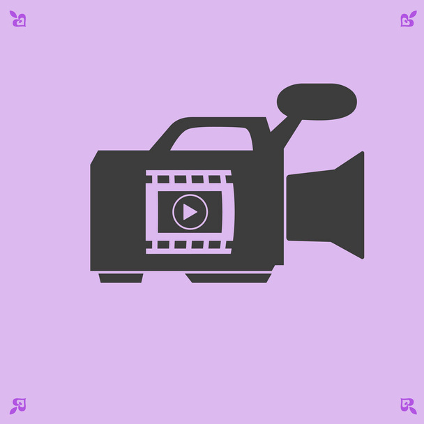 Videokamera-Symbol - Vektor, Bild