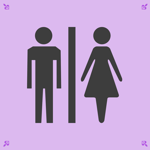 Znak mužského a ženského - Vektor, obrázek