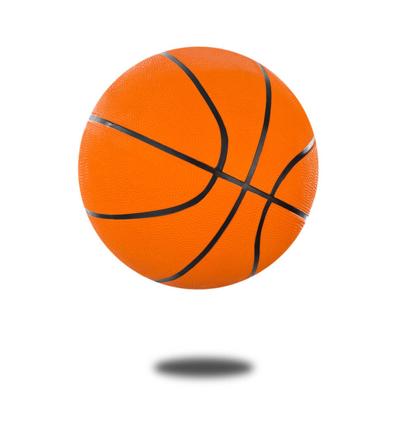 Баскетбольный мяч на белом фоне
 - Фото, изображение