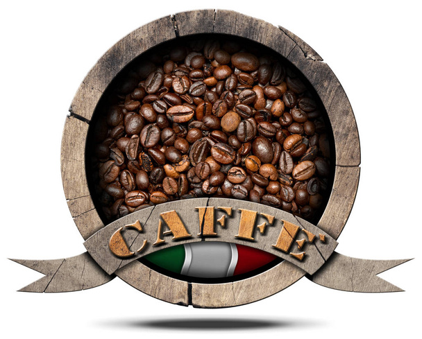 Italská káva Symbol - Caffe Italiano - Fotografie, Obrázek
