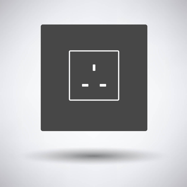 Great britain electrical socket icon - Vector, Image