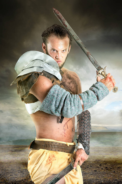 Gladiator / barbarischer Krieger - Foto, Bild