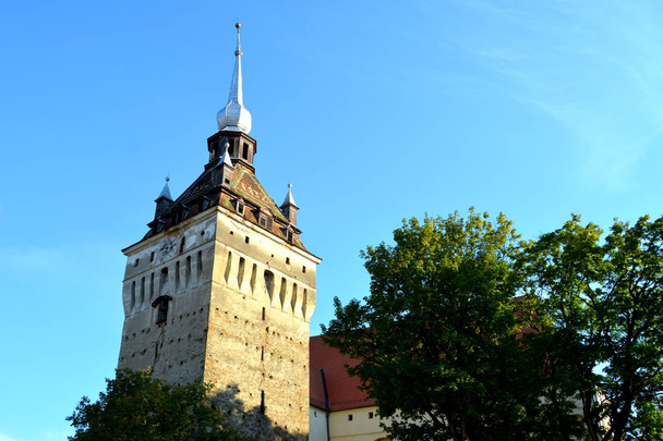 Iglesia medieval fortificada de Saxon Saschiz Keisd, Transilvania
 - Foto, imagen